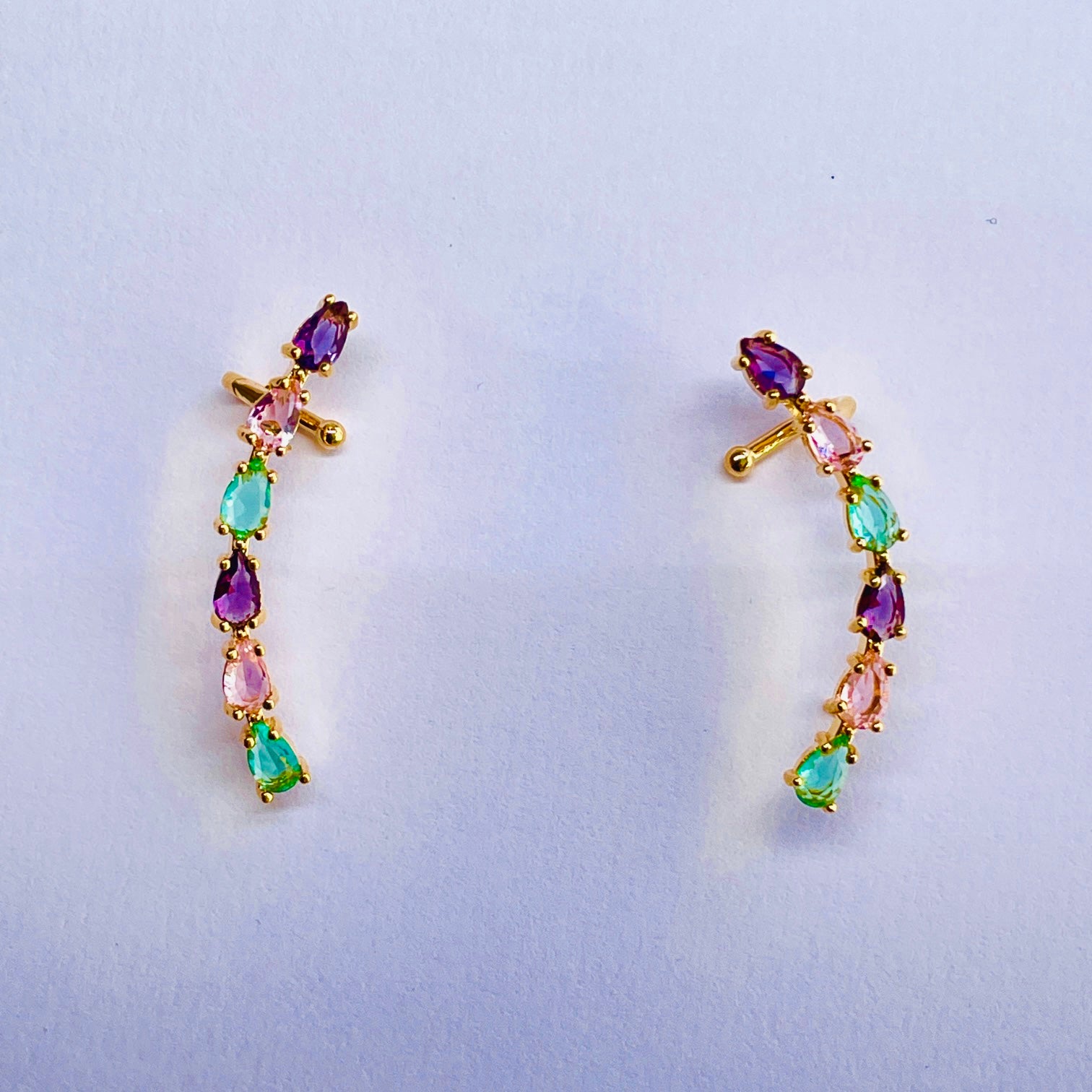 Ear Cuff Pedras Colorido