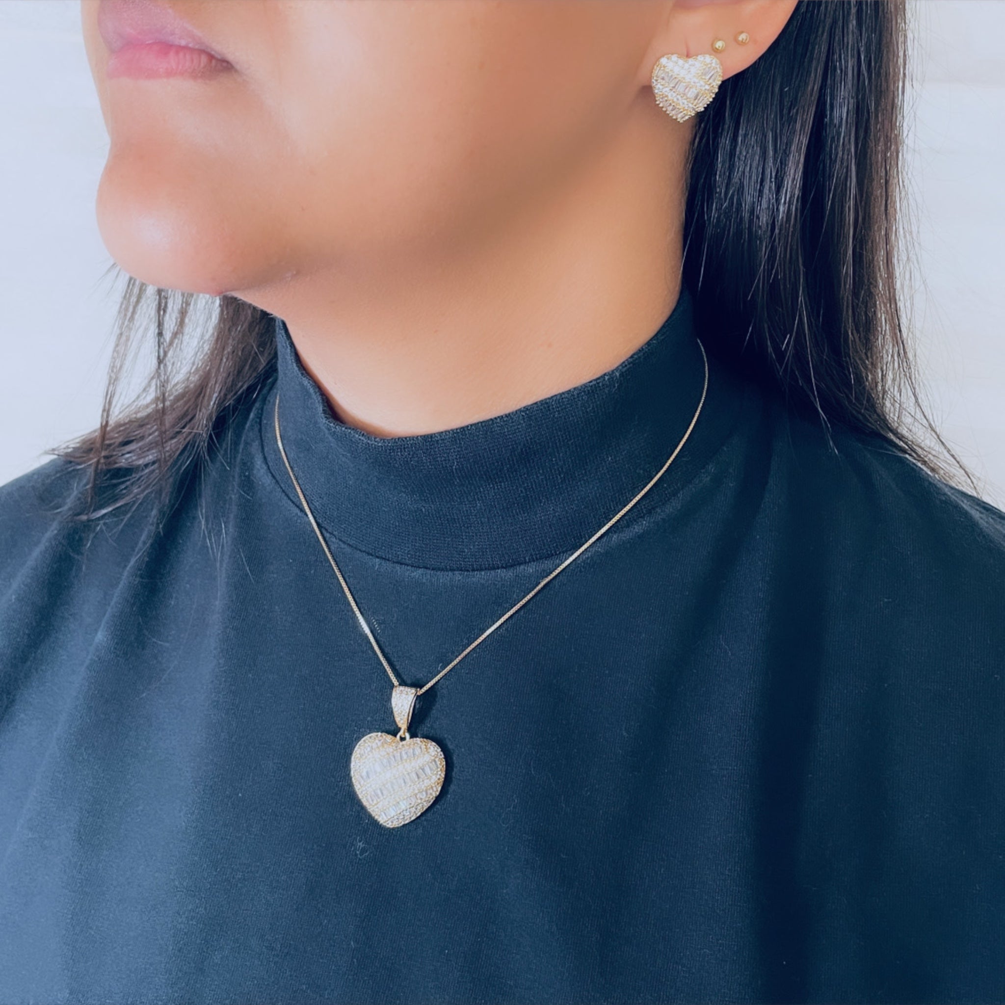 Conjunto Coração Cristal