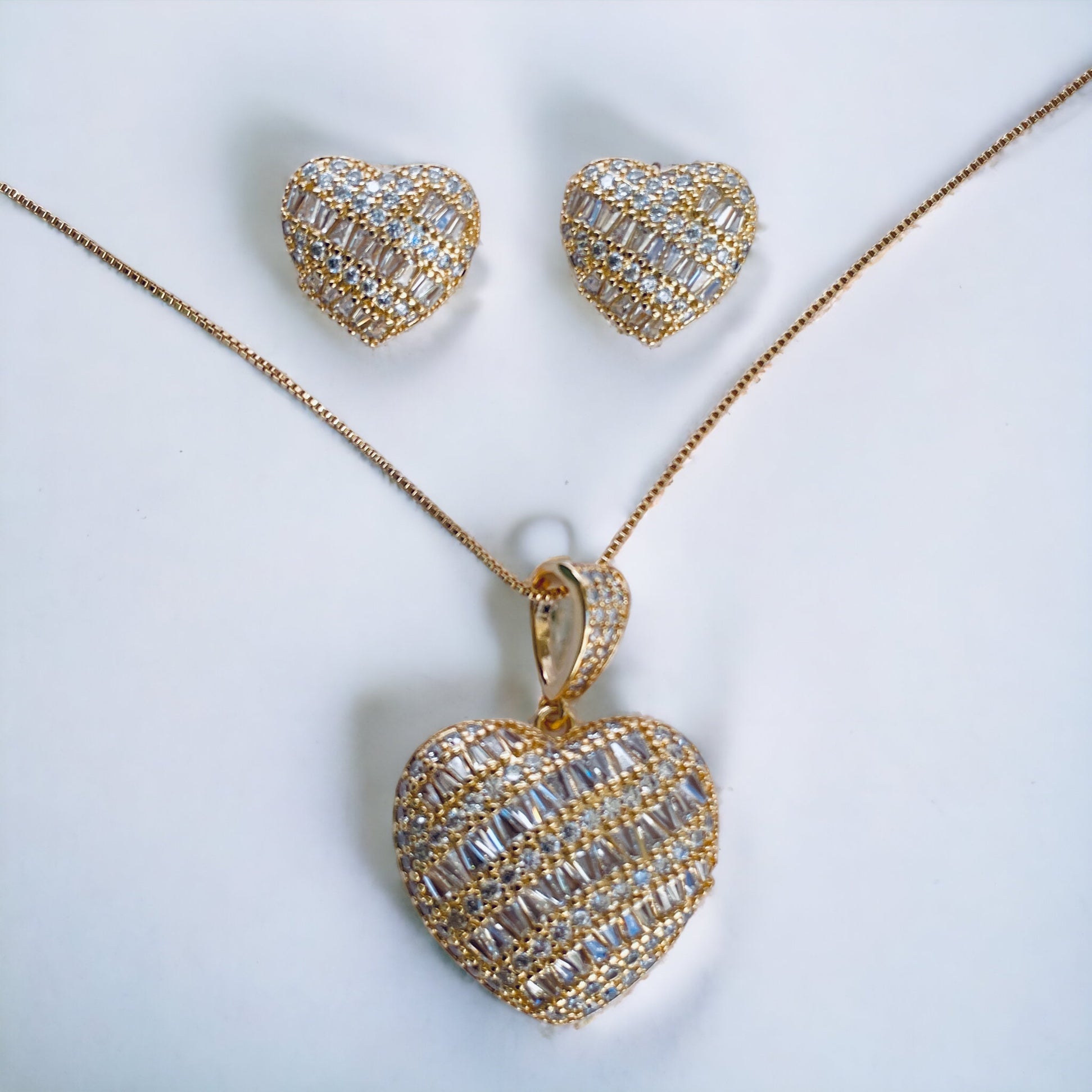 Conjunto Coração Cristal
