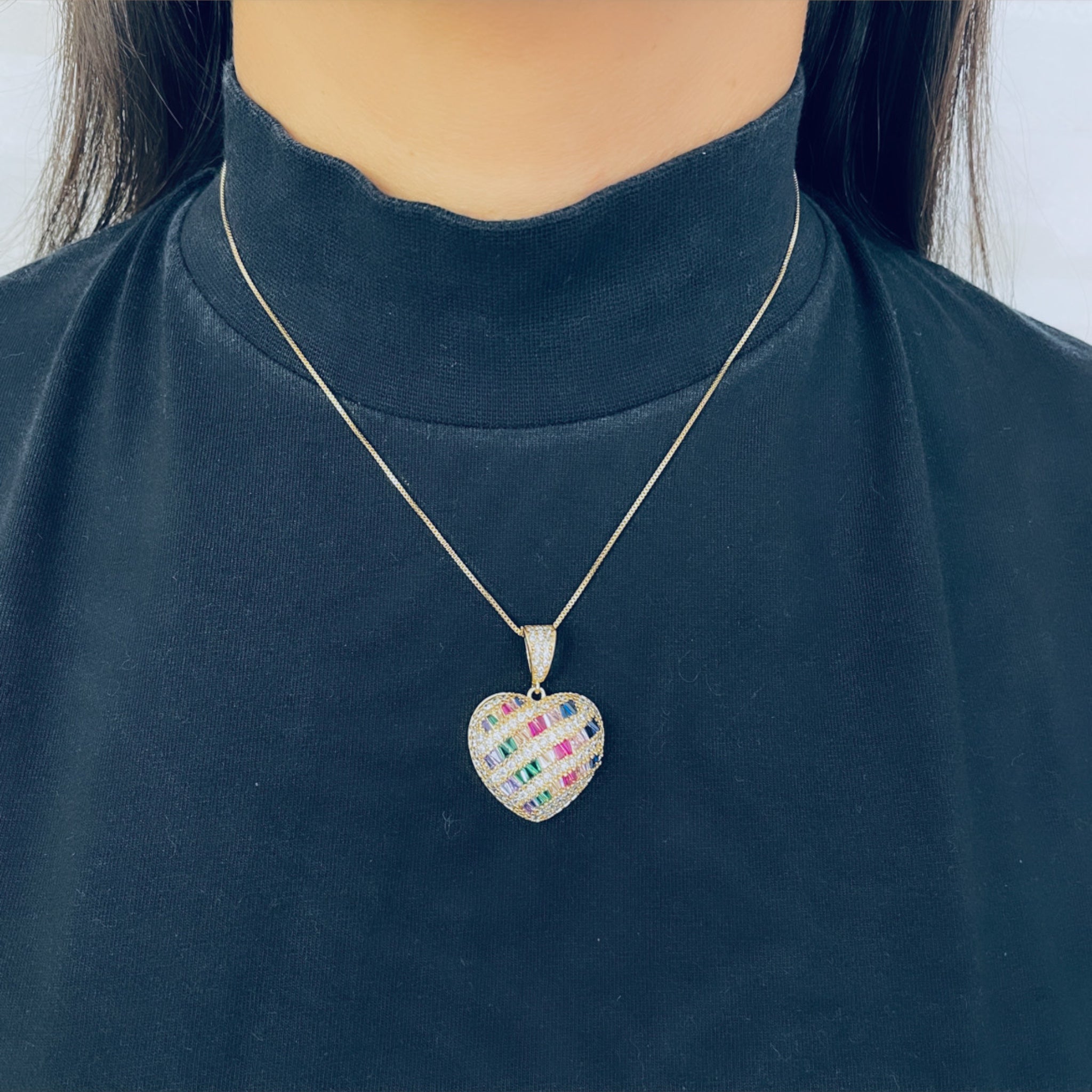 Conjunto Coração Colorido