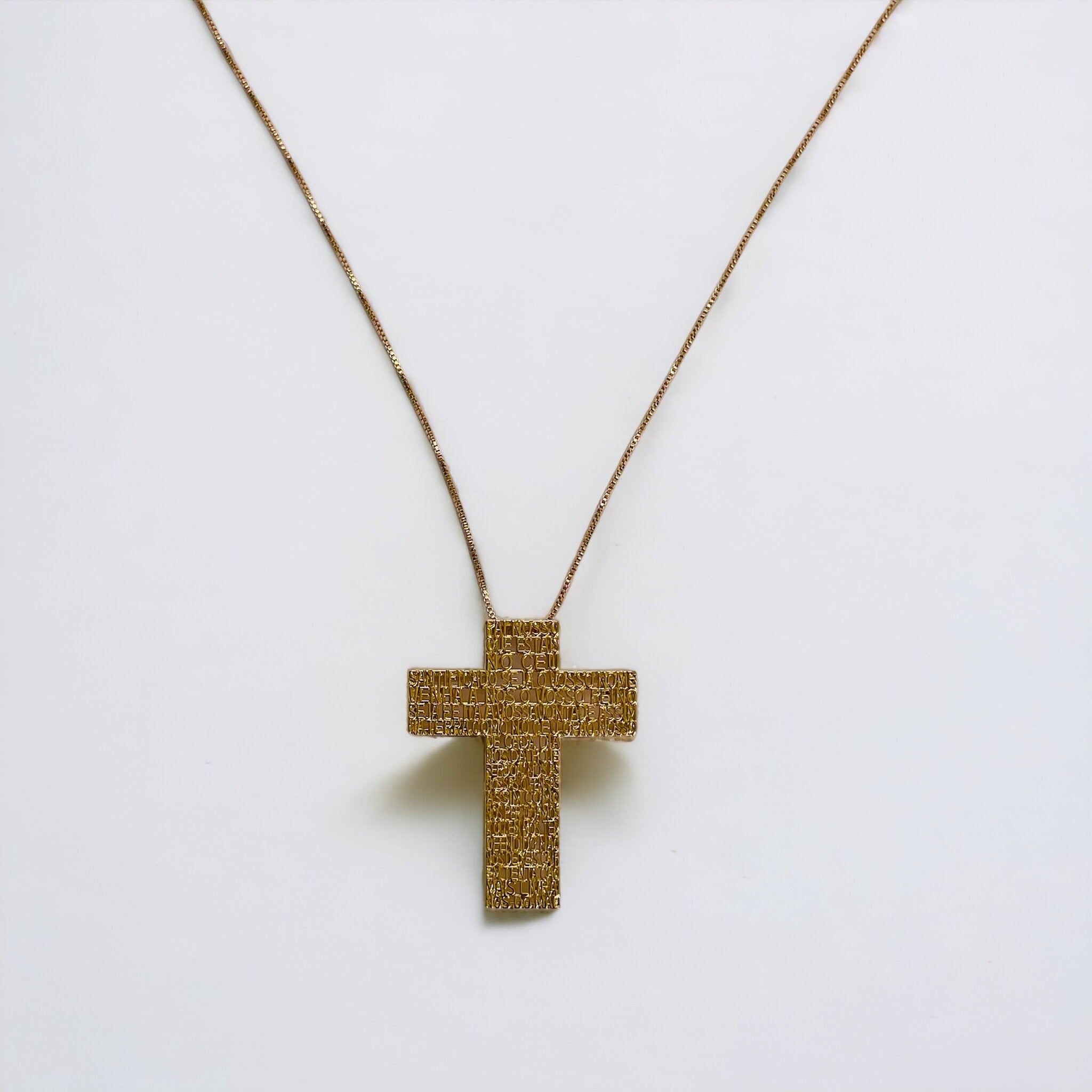 Colar Cruz Pai Nosso