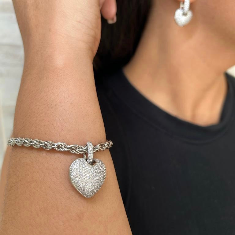 Pulseira Corrente Coração